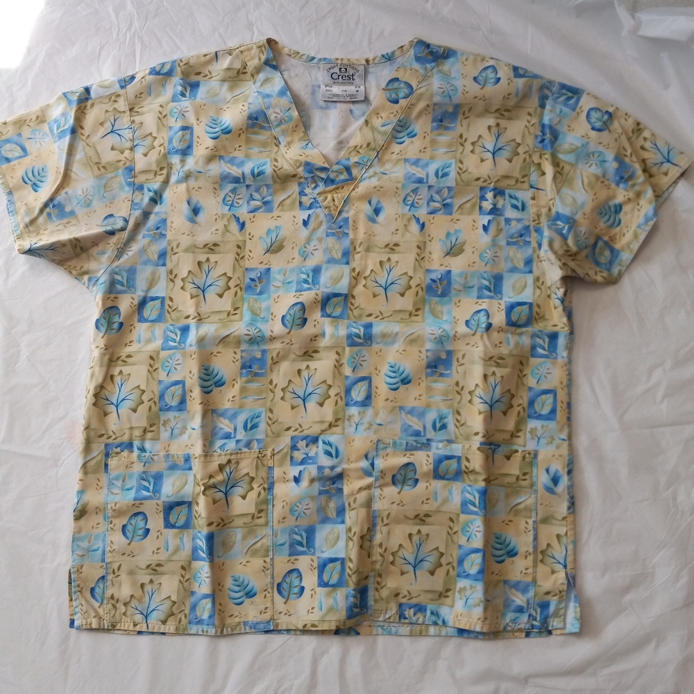 CREST Nursing Nurse's Scrubs Scrub Top S